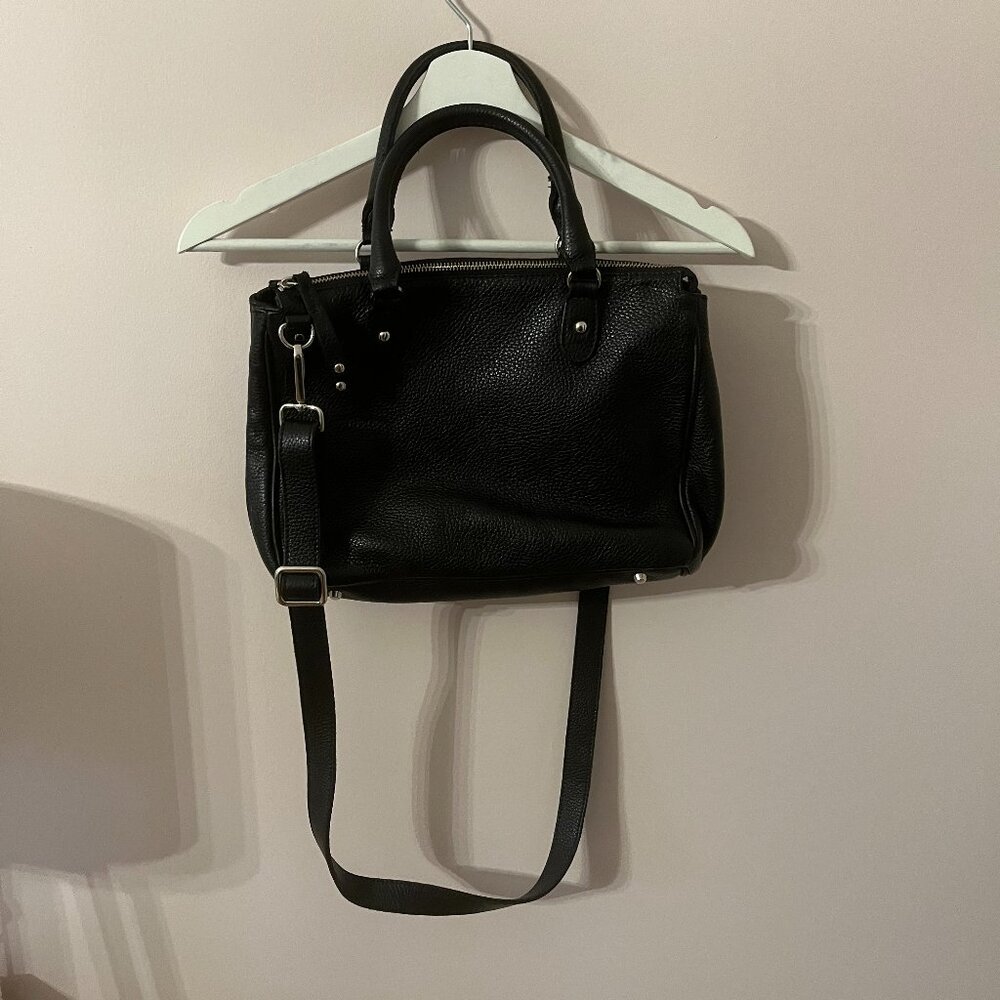 Roots leather handbag